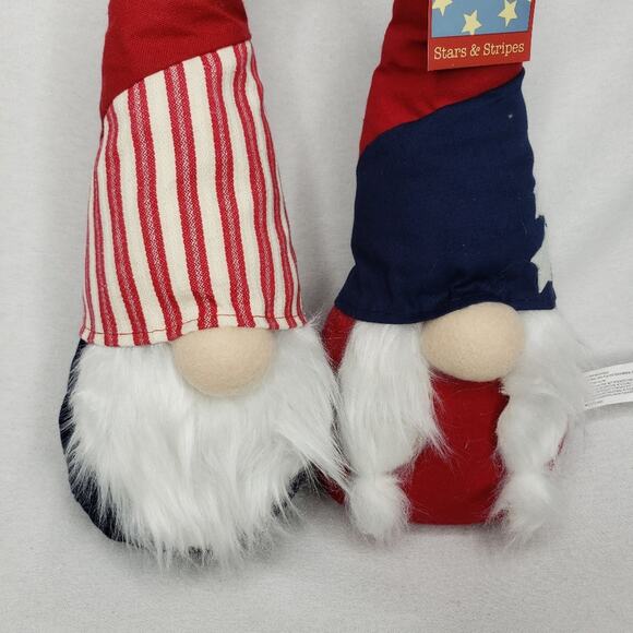 Stars and Stripes Fourth of July Patriotic Gnomes Red White Blue New - Picture 2 of 8